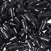 Gejoy 250 Piezas de Tapas de Punta de Jeringa Luer Lock Casquillo de Punta de Aguja de Dispensar (Negro)